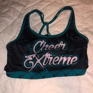 Cheer extreme sports bra practice wear